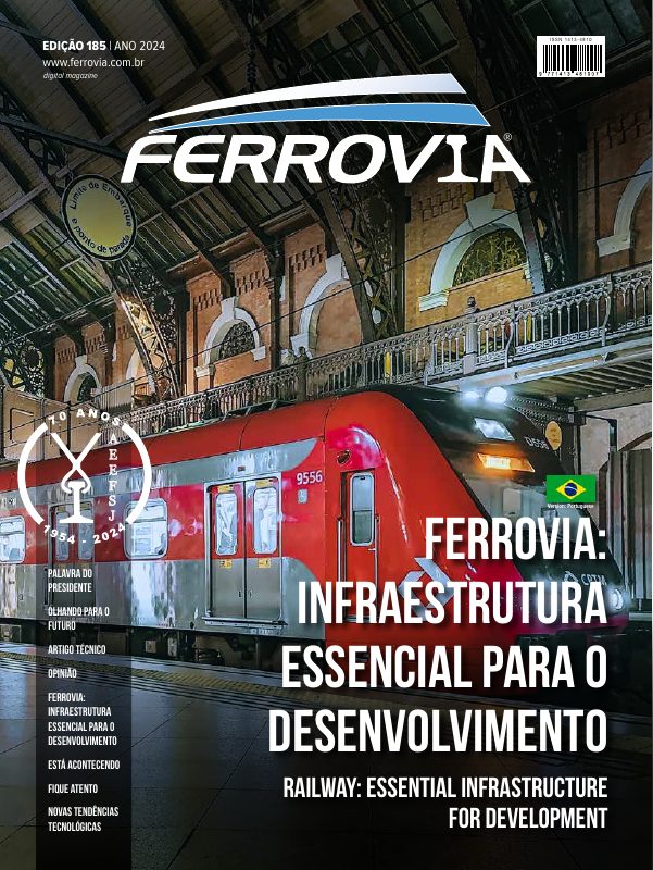 Capa da Revista Ferrovia — Edição 185